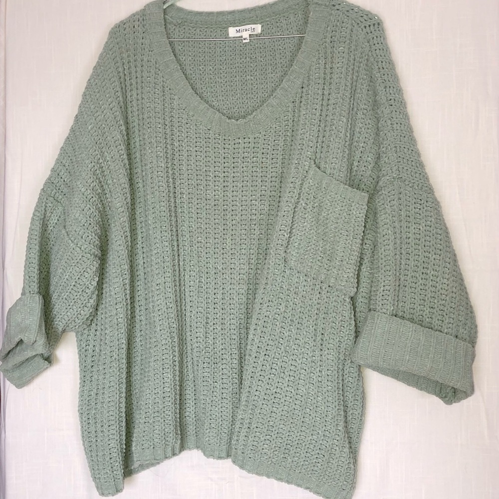 Oversized Green Sweater